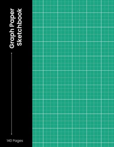 Sketchbook: Grid Drawing Sketchpad | Notebook for drawing and writing | Journal | Size 8X11 Inch (21.59 x 27.94)| Green