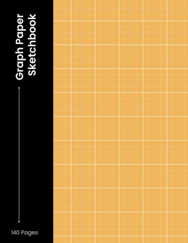Sketchbook: Grid Drawing Sketchpad | Notebook for drawing and writing | Journal | Size 8X11 Inch (21.59 x 27.94) Orange