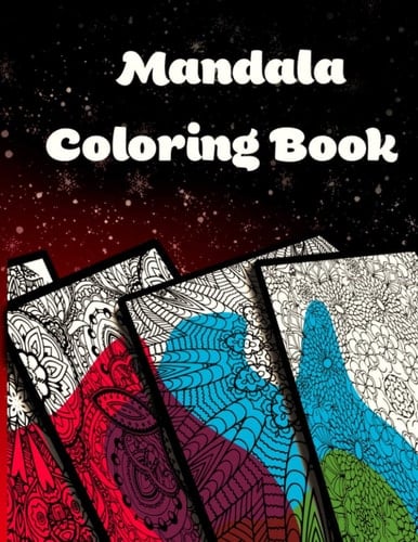 Mandala Coloring Book: Mega Mandala Design, Large 8.5" x 11" pages, mandala for adult.