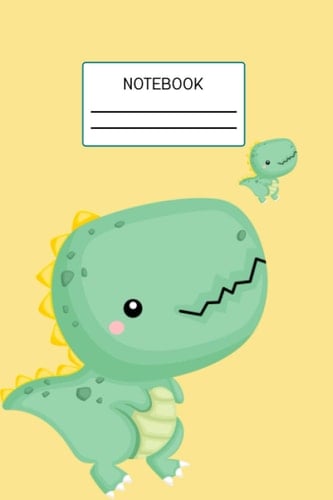 Dinosaur Era - cute dinosaur notebook gift for kids : used as a notebook, journal, diary or composition book for school: - Size 6" x 9", 120 blank wide lined white pages.