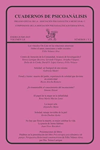 CUADERNOS DE PSICOANÁLISIS, enero-junio 2019, VOLUMEN LII, números 1 y 2 (Spanish Edition)