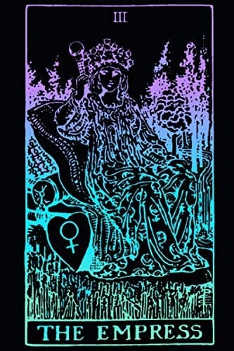 The Empress Tarot Card Rider Waite 120-Page Lined Journal