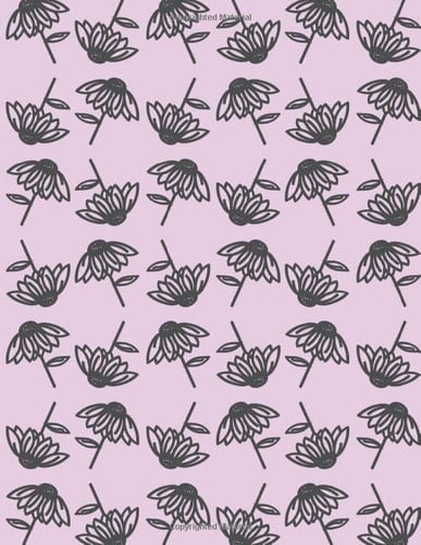 Floral Pattern Journal V9: 200 Pages, 8.5" x 11", Lined