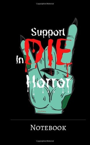 Support InDIE Horror Notebook 100 Pages