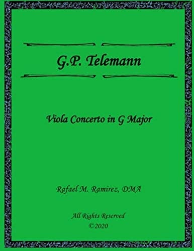 G.P. Telemann Concerto in G Major For Viola and Piano