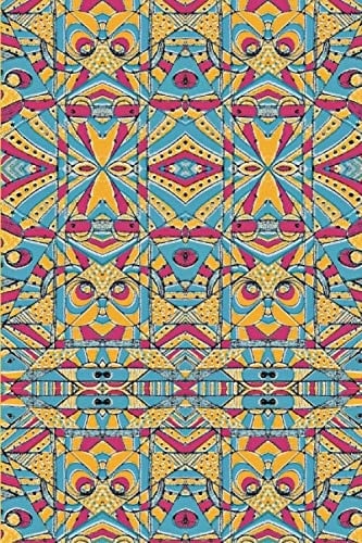 African Notebook with Traditional Print Design (paperback) West African Patterned 100 Page Notebook/journal/diary/Exercise Book (6 X 9 )/Afro-Caribbean/Black