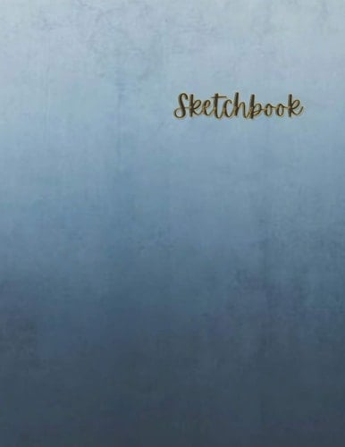 Sketchbook: Beautiful dark blue watercolor large sketchbook/notebook/journal (Beautiful Watercolor Sketchbooks)