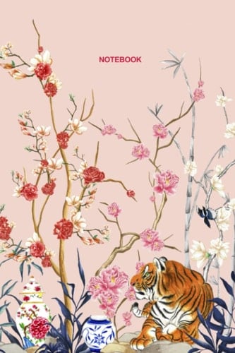 Pink Chinoiserie Floral Notebook 6 x 9