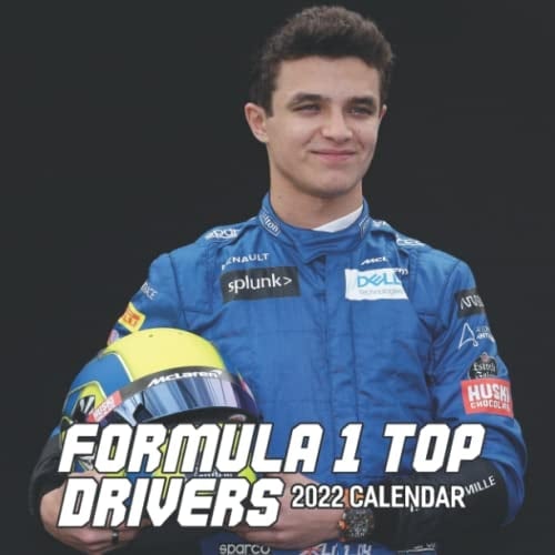 Formula 1 Top Drivers Calendar 2022: January 2022 - December 2022 OFFICIAL Squared Monthly Calendar, 12 Months | BONUS 4 Months 2022