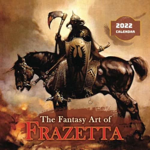 The Fantasy Art of Frazetta 2022 Calendar: January 2022 - December 2022 OFFICIAL Squared Monthly Calendar, 12 Months | BONUS 4 Months 2021