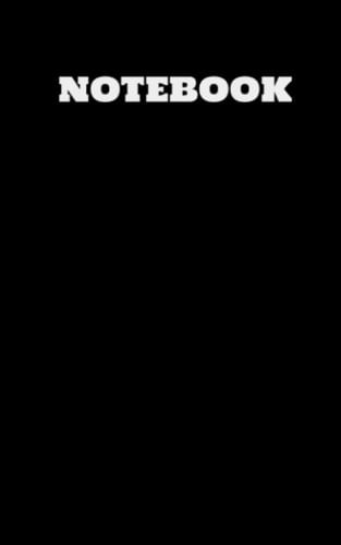 Black Plain Notebook: Notebook
