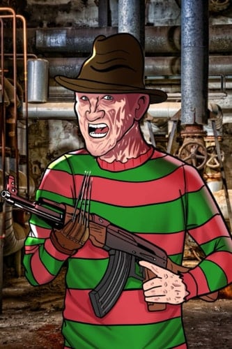 Horror Slasher Journal Notebook Freddy Boiler Room Nightmare