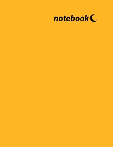 Notebook: Orange wide rule composition notebook