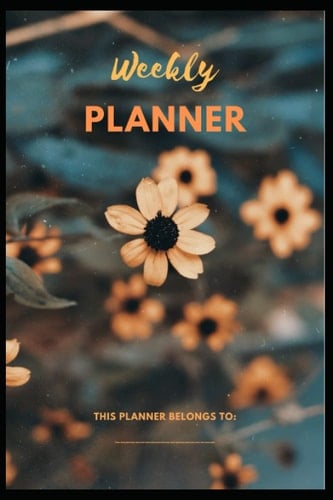 Weekly Planner: b&w interior