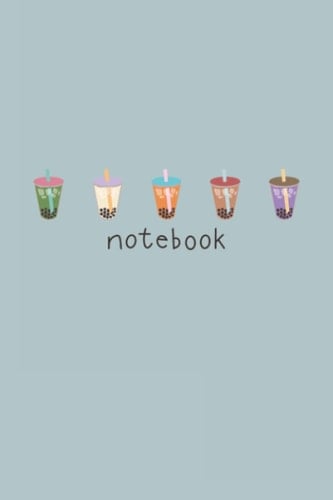 Boba Milk Tea Notebook | Minimalistic Journal for Foodies | (6"x9", 120 Lined pages): Made for Boba Connoisseurs
