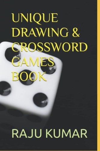 UNIQUE DRAWING & CROSSWORD GAMES BOOK