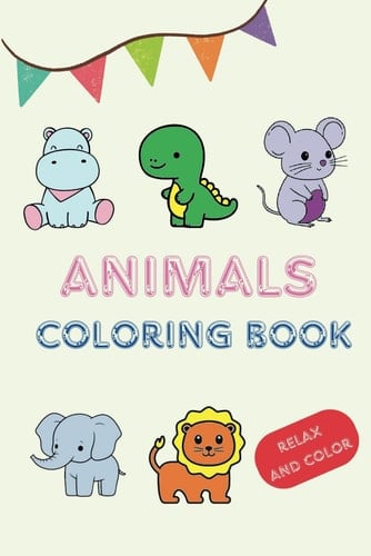 A Soothing Animal Coloring Book for Anxiety Relief: Simple Drawing Techniques for Anxiety