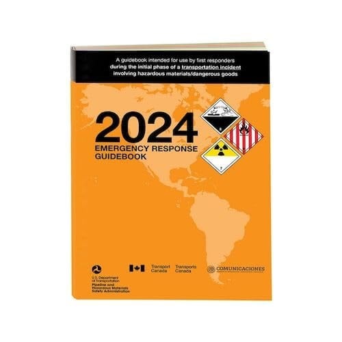 2024 Emergency Response Guidebook (ERG) - English - 4 inch x 5.5 inch (Pocket Size),Softbound Helps Satisfy 49 CFR 172.602 DOT Requirement