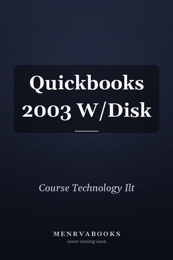 Quickbooks 2003 W/Disk
