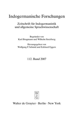 Indogermanische Forschungen