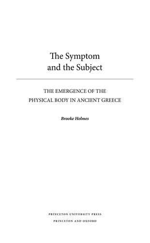 The symptom and the subject