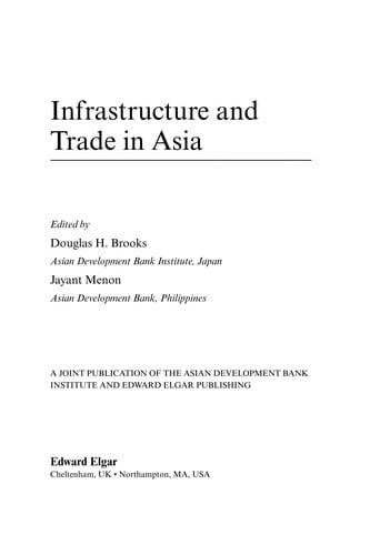 Infrastructure and Trade in Asia