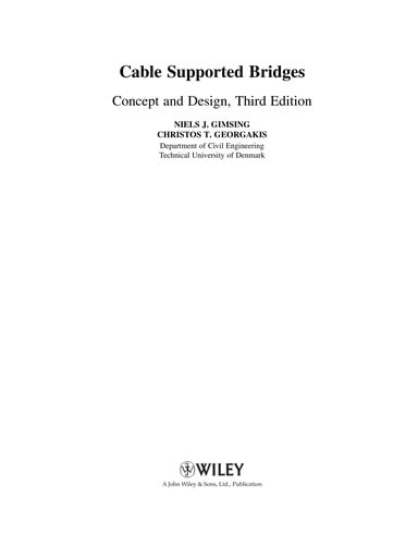 Cable supported bridges