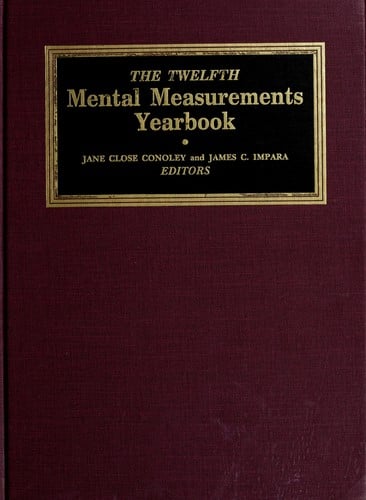 The mental measurements yearbook