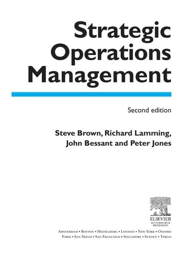 Strategic Operations Management