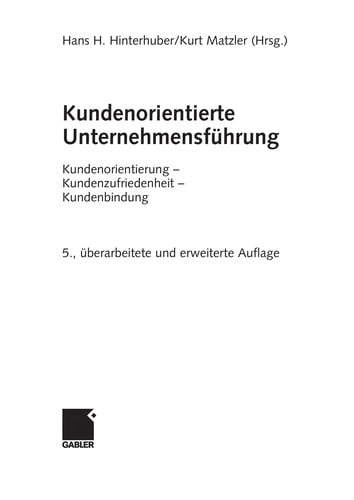 Kundenorientierte Unternehmensfu hrung