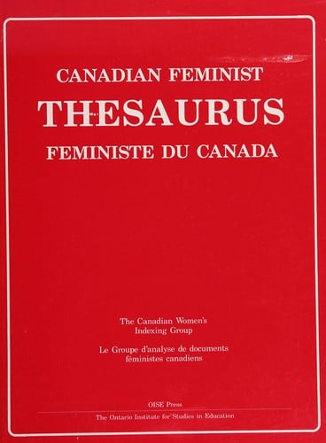 The Canadian feminist thesaurus