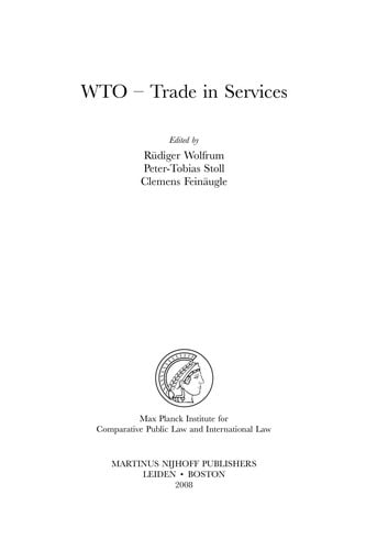 WTO--trade in services