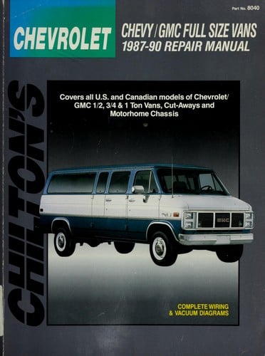 Chevy/GMC full size vans, 1987-90