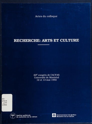 Recherche--arts et culture