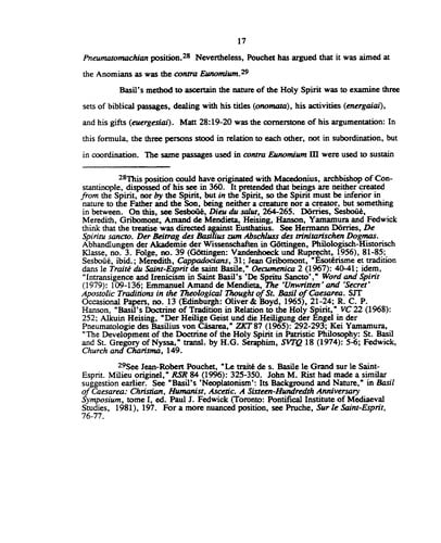 The text of Matthew's Gospel in the writings of Basil of Caesarea