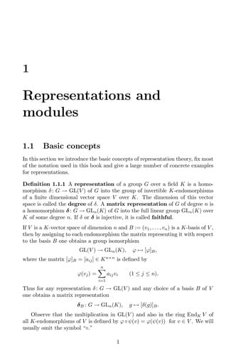 Representations of Groups