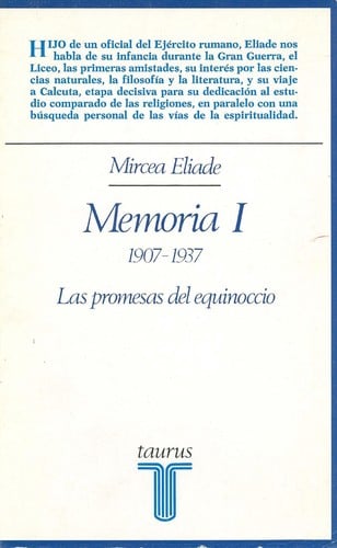 Memoria I, 1970-1937