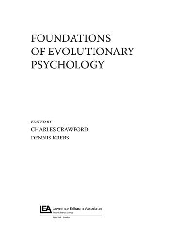 Foundations of evolutionary psychology