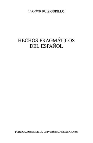 Hechos Pragmáticos Del Español