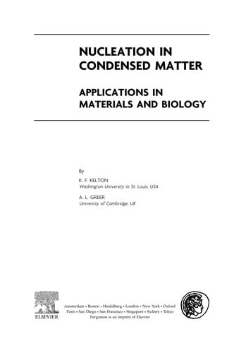 Nucleation in condensed matter