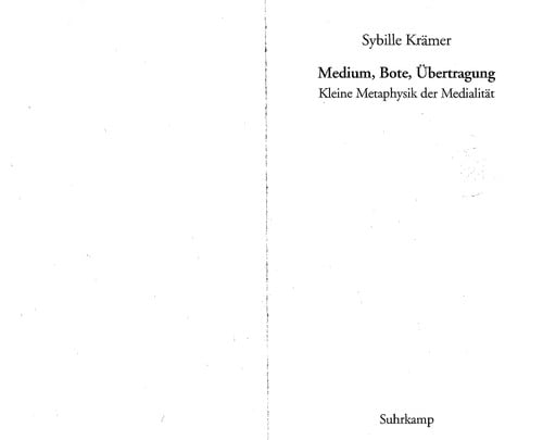 Medium, Bote, Übertragung