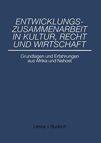 Entwicklungszusammenarbeit in Kultur, Recht und Wirtschaft