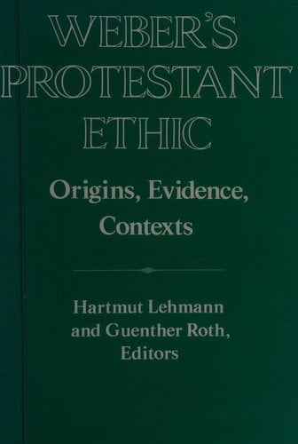 Weber's Protestant ethic