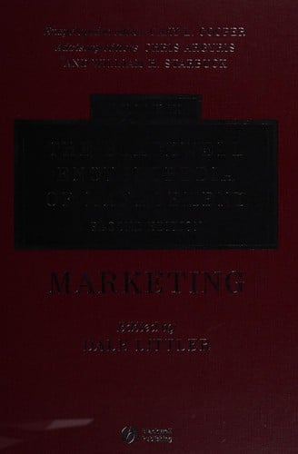 The Blackwell encyclopedia of management