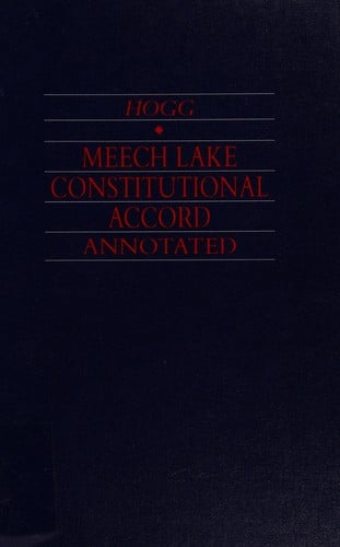 Meech Lake Constitutional Accord Annotated