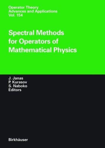 Spectral methods for operators of mathematical physics