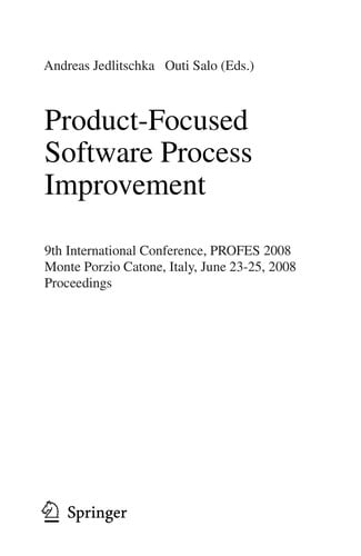 Product-Focused Software Process Improvement