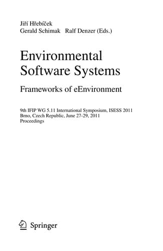 Environmental Software Systems. Frameworks of eEnvironment