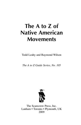 The A to Z of Native American movements