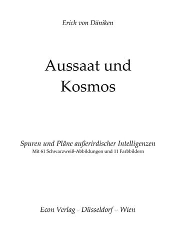 Aussaat und Kosmos